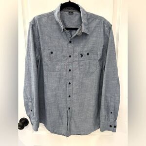 U.S. Polo Assn. Men’s Blue 100% Cotton Button Down Shirt Size Large
